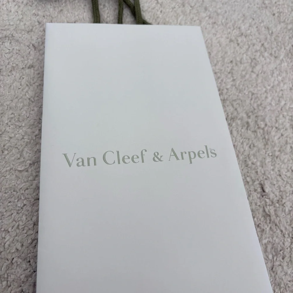 Van Cleef & Arpels Gift Box with Ribbon and Gift Bag